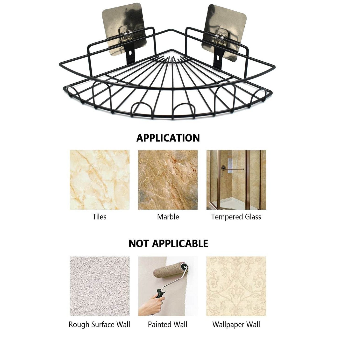 1 Pc Shower Caddy Corner for holding and storing various household stuffs and items etc. - infinityexculsivestore.com