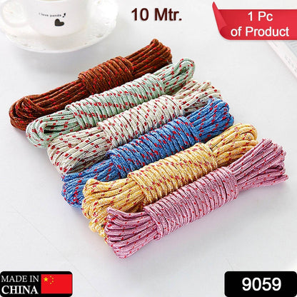 10 Meter Heavy Duty Laundry Drying Clothesline Rope Portable Travel Nylon Cord Sturdy Clothes Line for Outdoor, Camping, Indoor, Crafting, Art Projects - infinityexculsivestore.com
