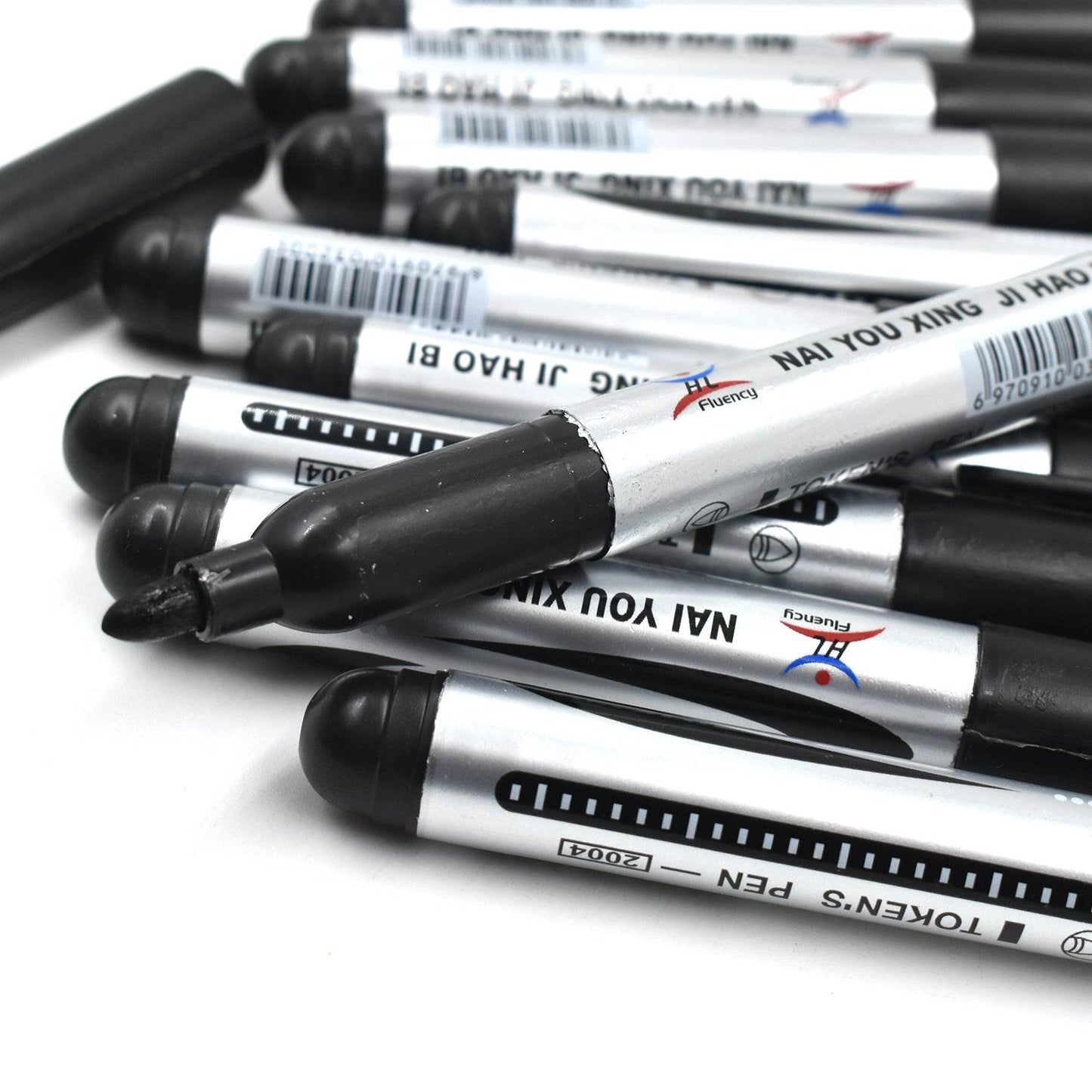 10 Pc Black Marker used in all kinds of school, college and official places for studies and teaching among the students. - infinityexculsivestore.com