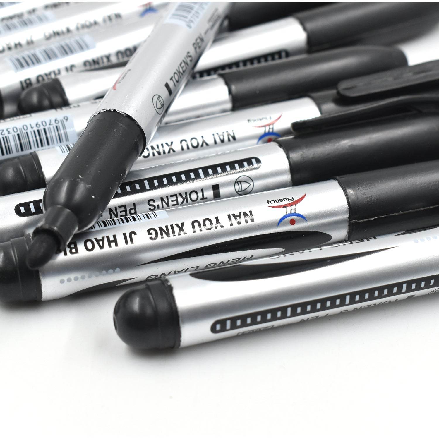 10 Pc Black Marker used in all kinds of school, college and official places for studies and teaching among the students. - infinityexculsivestore.com