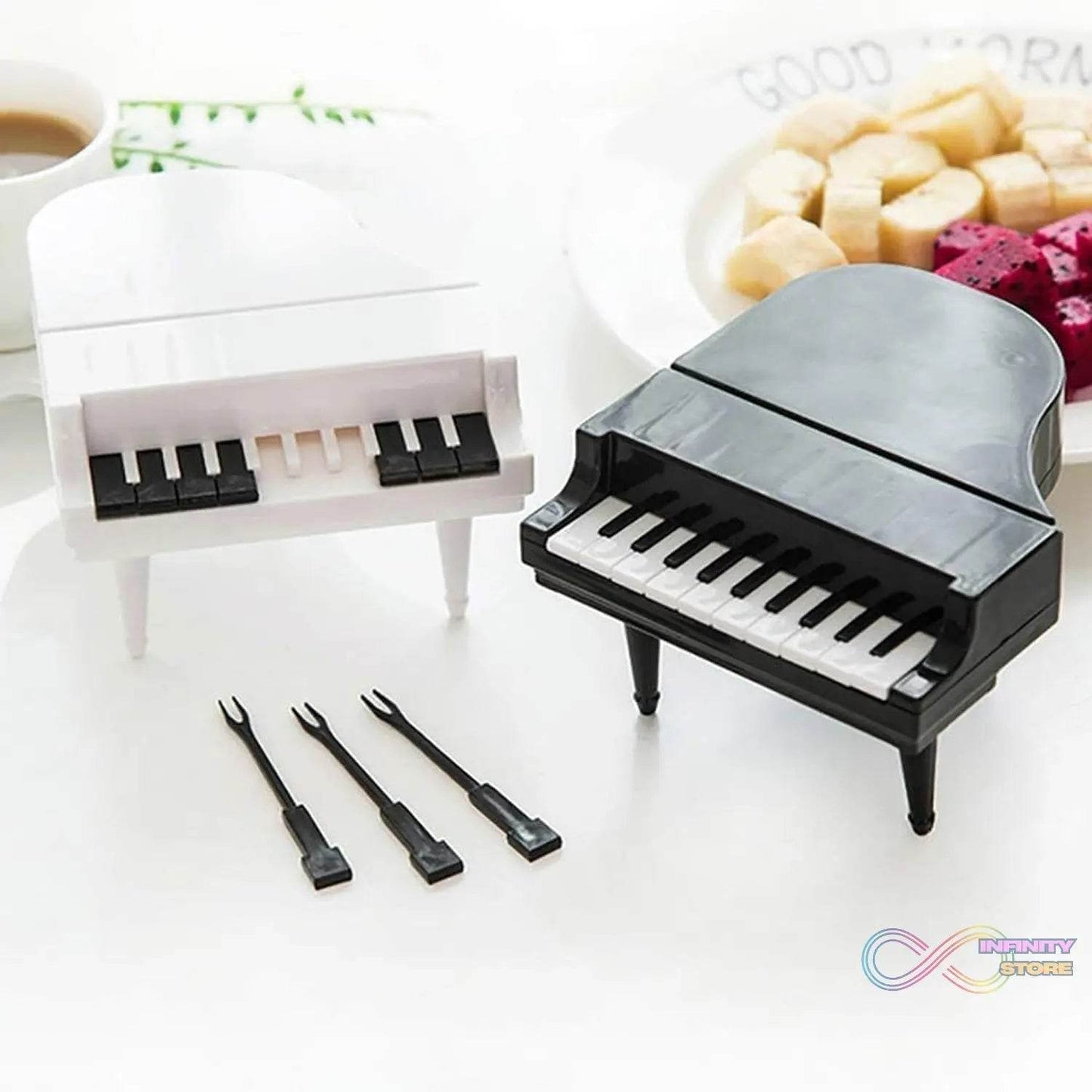 10 Pc Piano Fruit Forks: Fun & Functional for Snacks (Set) - infinityexculsivestore.com