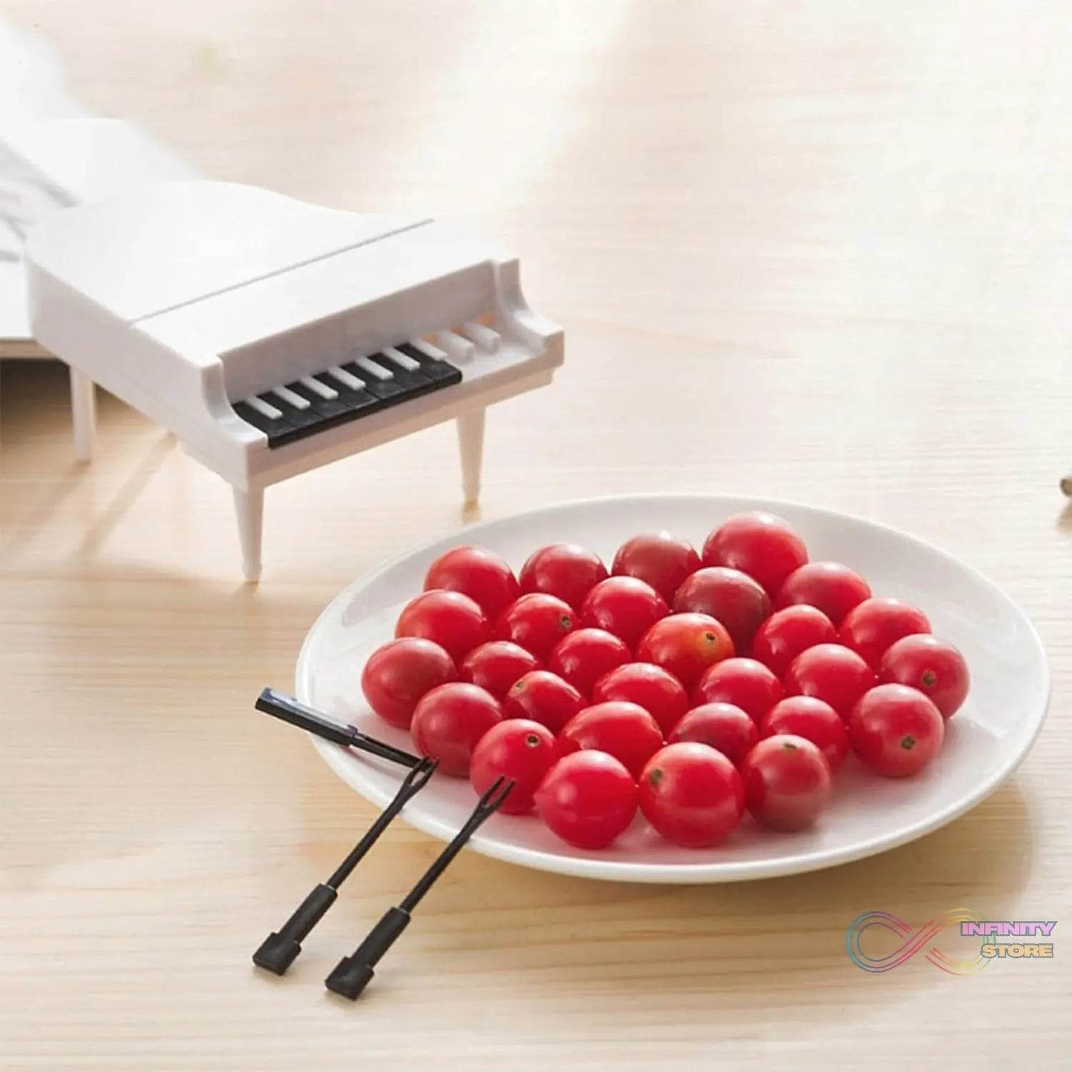 10 Pc Piano Fruit Forks: Fun & Functional for Snacks (Set) - infinityexculsivestore.com