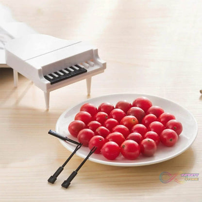 10 Pc Piano Fruit Forks: Fun & Functional for Snacks (Set) - infinityexculsivestore.com
