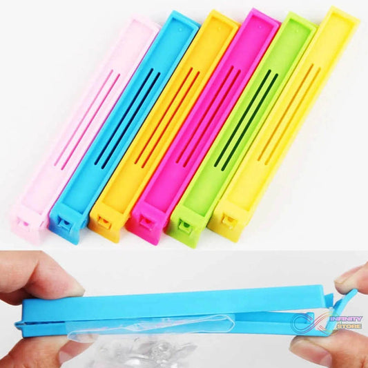 100 Pc Food Sealing Clip used in all kinds of household and official kitchen places for sealing and covering packed food stuff and items. - infinityexculsivestore.com