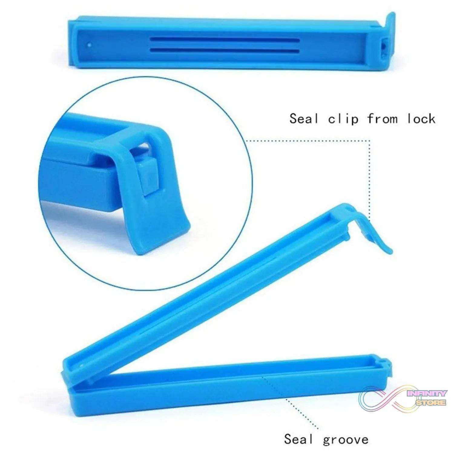 100 Pc Food Sealing Clip used in all kinds of household and official kitchen places for sealing and covering packed food stuff and items. - infinityexculsivestore.com