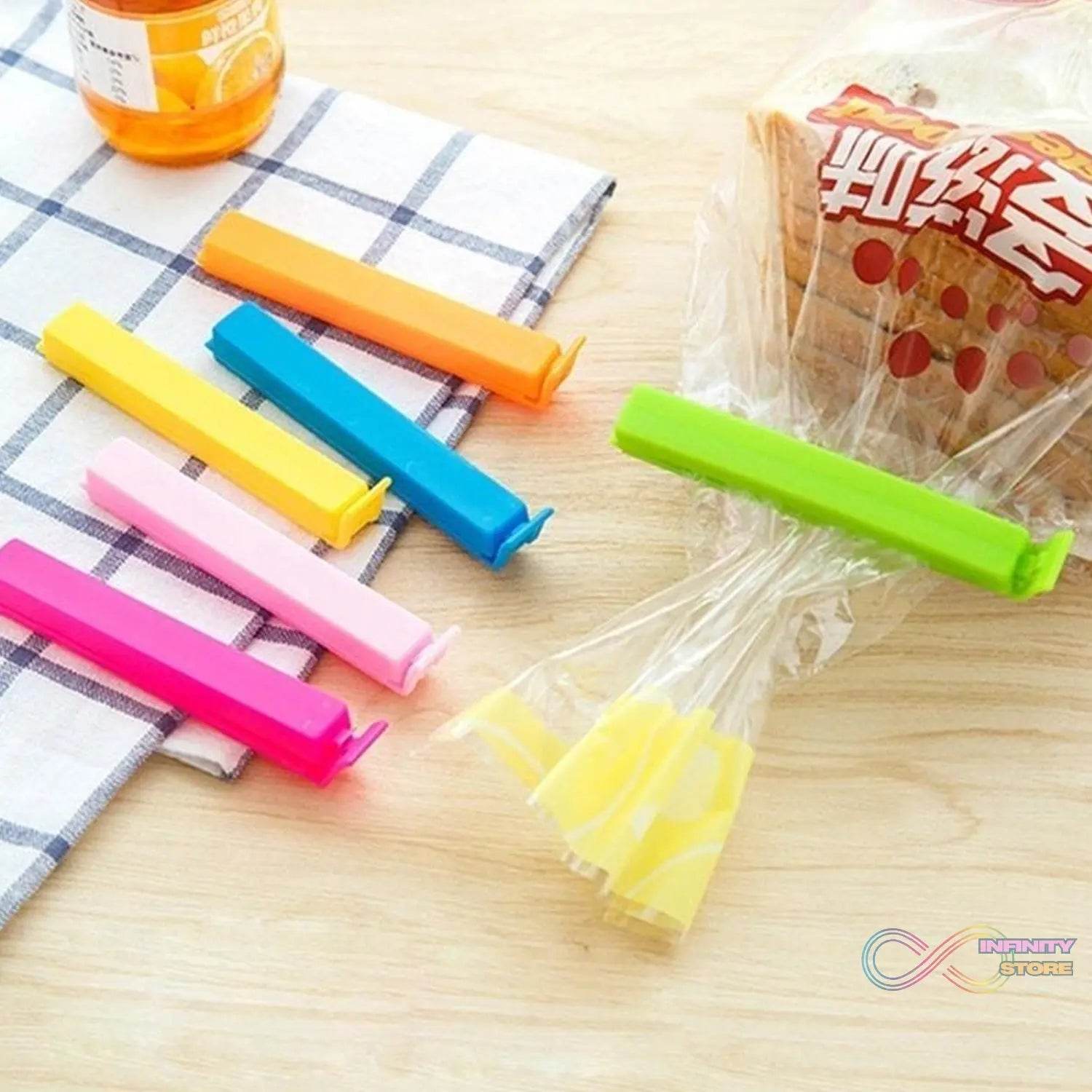100 Pc Food Sealing Clip used in all kinds of household and official kitchen places for sealing and covering packed food stuff and items. - infinityexculsivestore.com