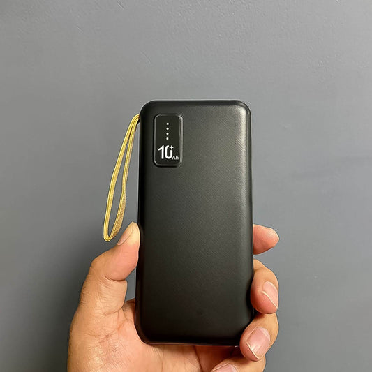 10000mAh, 12W Fast Charging Power Bank with built 4 in 1 USB with Mobile Holder (1 Pc) - infinityexculsivestore.com