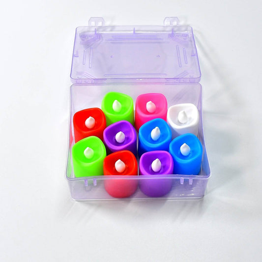 10PCS FESTIVAL DECORATIVE - LED TEALIGHT CANDLES | BATTERY OPERATED CANDLE IDEAL FOR PARTY. - infinityexculsivestore.com