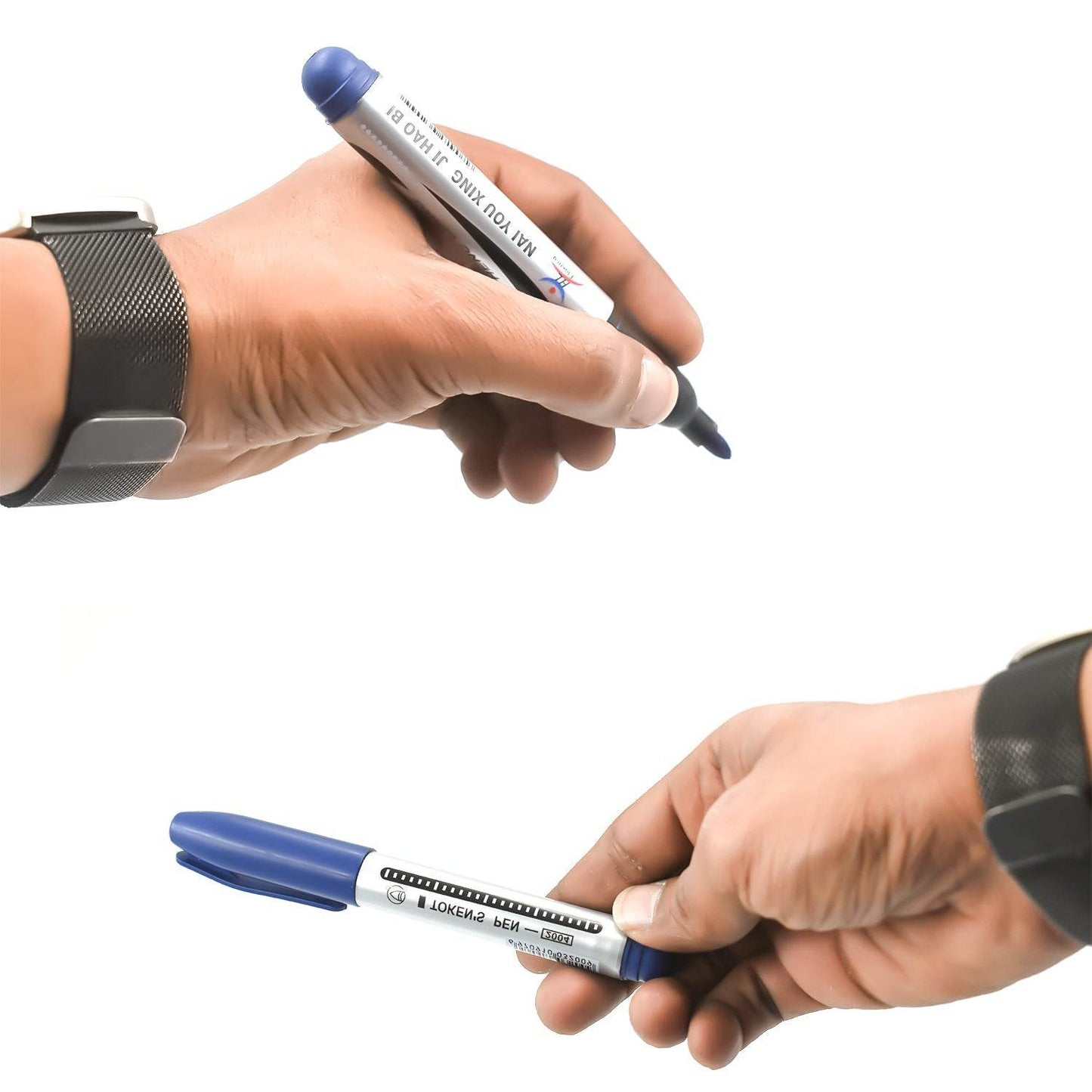 10Pc Blue Marker and pen used in studies and teaching white boards in schools and institutes for students. - infinityexculsivestore.com