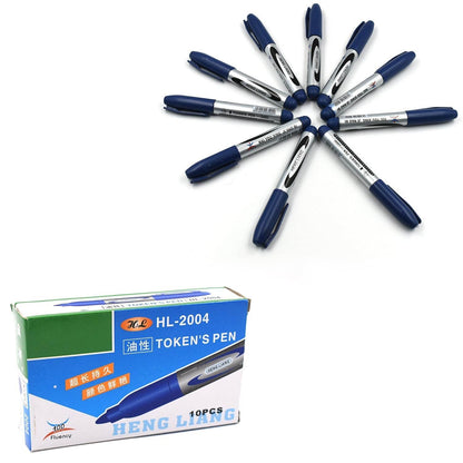 10Pc Blue Marker and pen used in studies and teaching white boards in schools and institutes for students. - infinityexculsivestore.com