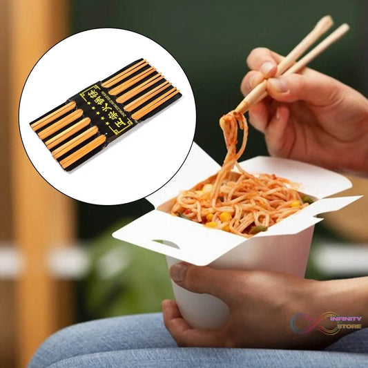 10pair Chopsticks Set Lightweight Easy to Use Chop Sticks with Case for Sushi, Noodles and Other Asian Food - infinityexculsivestore.com
