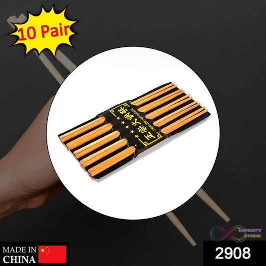 10pair Chopsticks Set Lightweight Easy to Use Chop Sticks with Case for Sushi, Noodles and Other Asian Food - infinityexculsivestore.com