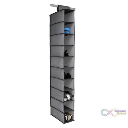 10tier Multipurpose Storage Rack, Foldable, Collapsible Fabric Wardrobe Organiser for Clothes - infinityexculsivestore.com