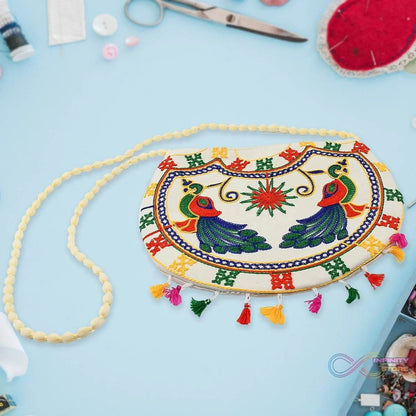 11 inch Handcrafted Cotton Embroidered Shoulder Bag for Girls & women (1 Pc) - infinityexculsivestore.com