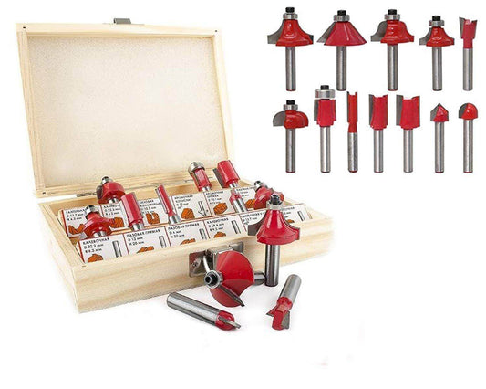 12 / 15pcs Milling Cutter Router Bit Set - infinityexculsivestore.com