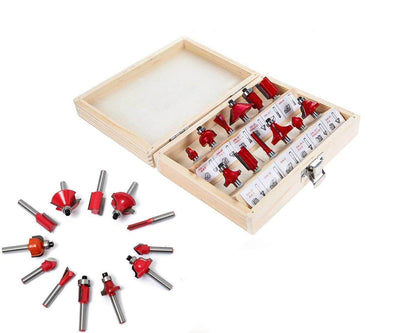 12 / 15pcs Milling Cutter Router Bit Set - infinityexculsivestore.com