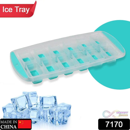 12-Grid Silicone Ice Cube Tray - Food-Grade Square Ice Maker, Easy Release Bottom - infinityexculsivestore.com