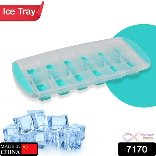 12-Grid Silicone Ice Cube Tray - Food-Grade Square Ice Maker, Easy Release Bottom - infinityexculsivestore.com