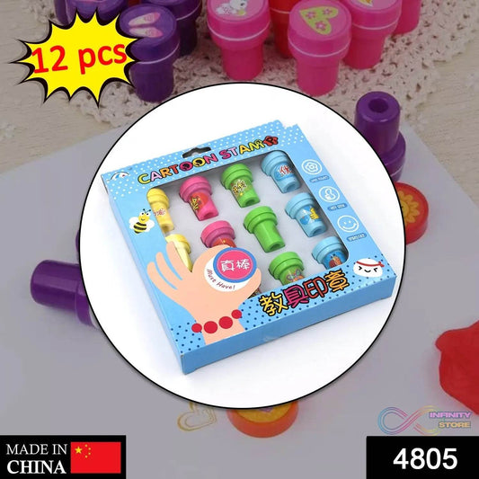 12 Pc Stamp Set used in all types of household places by kids and children’s for playing purposes. - infinityexculsivestore.com