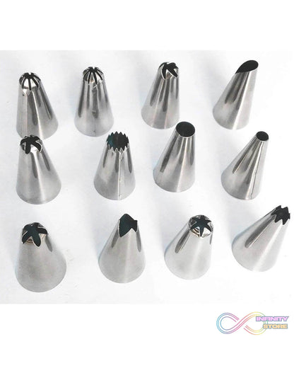 12 Piece Cake Decorating Set of Measuring Cup Oil Basting Brush - infinityexculsivestore.com