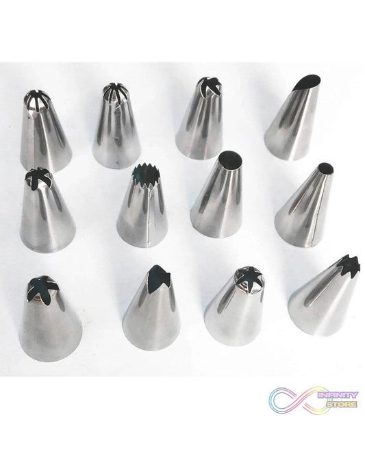 12 Piece Cake Decorating Set of Measuring Cup Oil Basting Brush - infinityexculsivestore.com