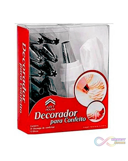 12 Piece Cake Decorating Set of Measuring Cup Oil Basting Brush - infinityexculsivestore.com