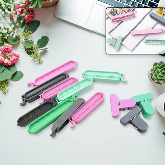 12 Pieces Food Clips, Plastic Food Bag Clips Reusable Bag Clips for Food Storage Colorful Sealing Clips for Snack, Coffee, Home, Kitchen, Travel, Camping - infinityexculsivestore.com