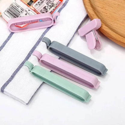 12 Pieces Food Clips, Plastic Food Bag Clips Reusable Bag Clips for Food Storage Colorful Sealing Clips for Snack, Coffee, Home, Kitchen, Travel, Camping - infinityexculsivestore.com