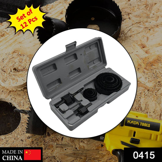 12 pcs 19-64mm Hole Saw Kit - infinityexculsivestore.com