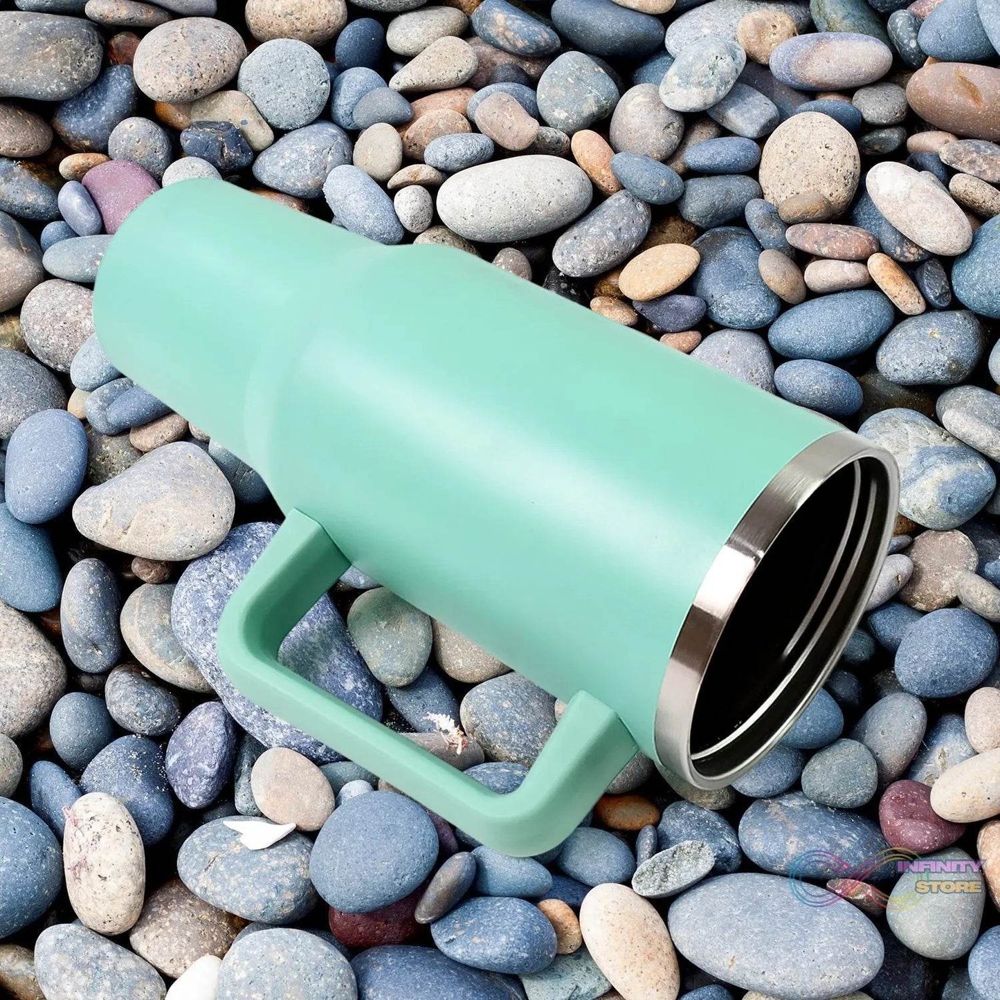 1200 ML Insulated Tumbler with Lid and Straw, Thermal Cope Beer Quencher (1200ml / 1 Pc / Mix Color) - infinityexculsivestore.com