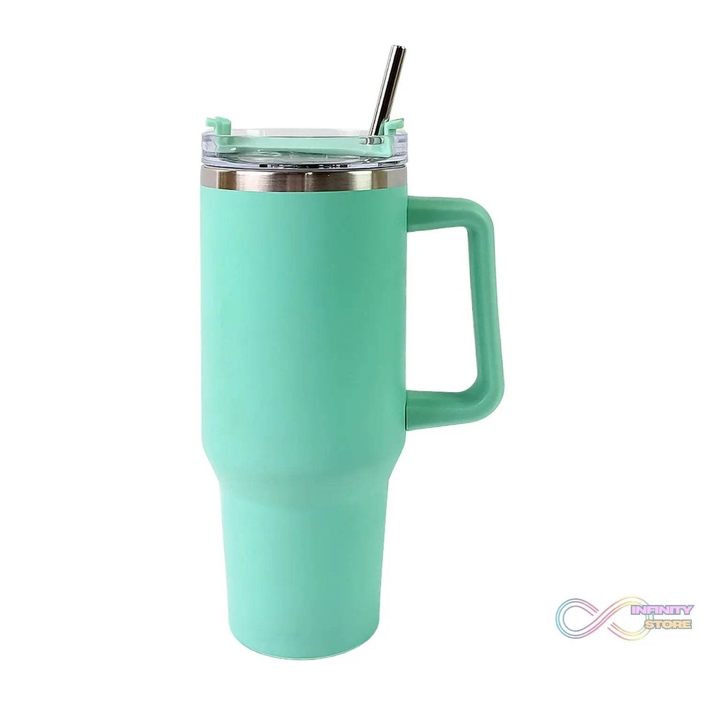 1200 ML Insulated Tumbler with Lid and Straw, Thermal Cope Beer Quencher (1200ml / 1 Pc / Mix Color) - infinityexculsivestore.com