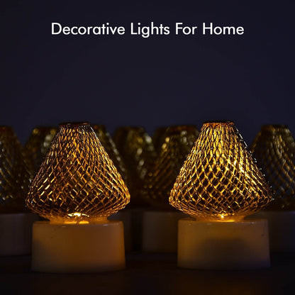 12Pcs Flameless LED Tea Light Candles for Home & Event Decor - infinityexculsivestore.com