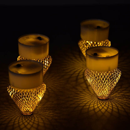 12Pcs Flameless LED Tea Light Candles for Home & Event Decor - infinityexculsivestore.com