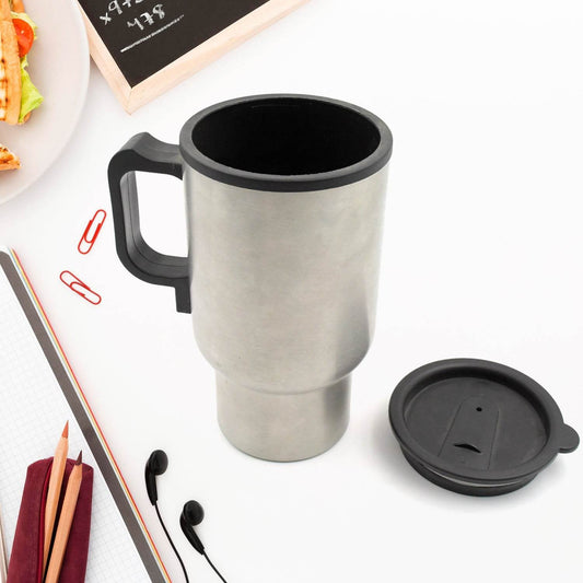 12V Car Charging Electric Kettle Mug (Silver) - infinityexculsivestore.com