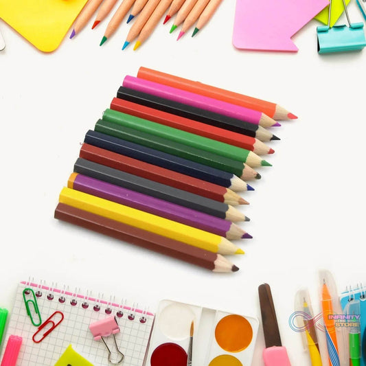 12pcs Colored Pencils With Sharpner Artist Pencils Colored Pencil Art Graphite Pencils Oil Pencils Pencil for Kids Art Supplies Child Gift Wooden Aldult (13 Pcs Set) - infinityexculsivestore.com