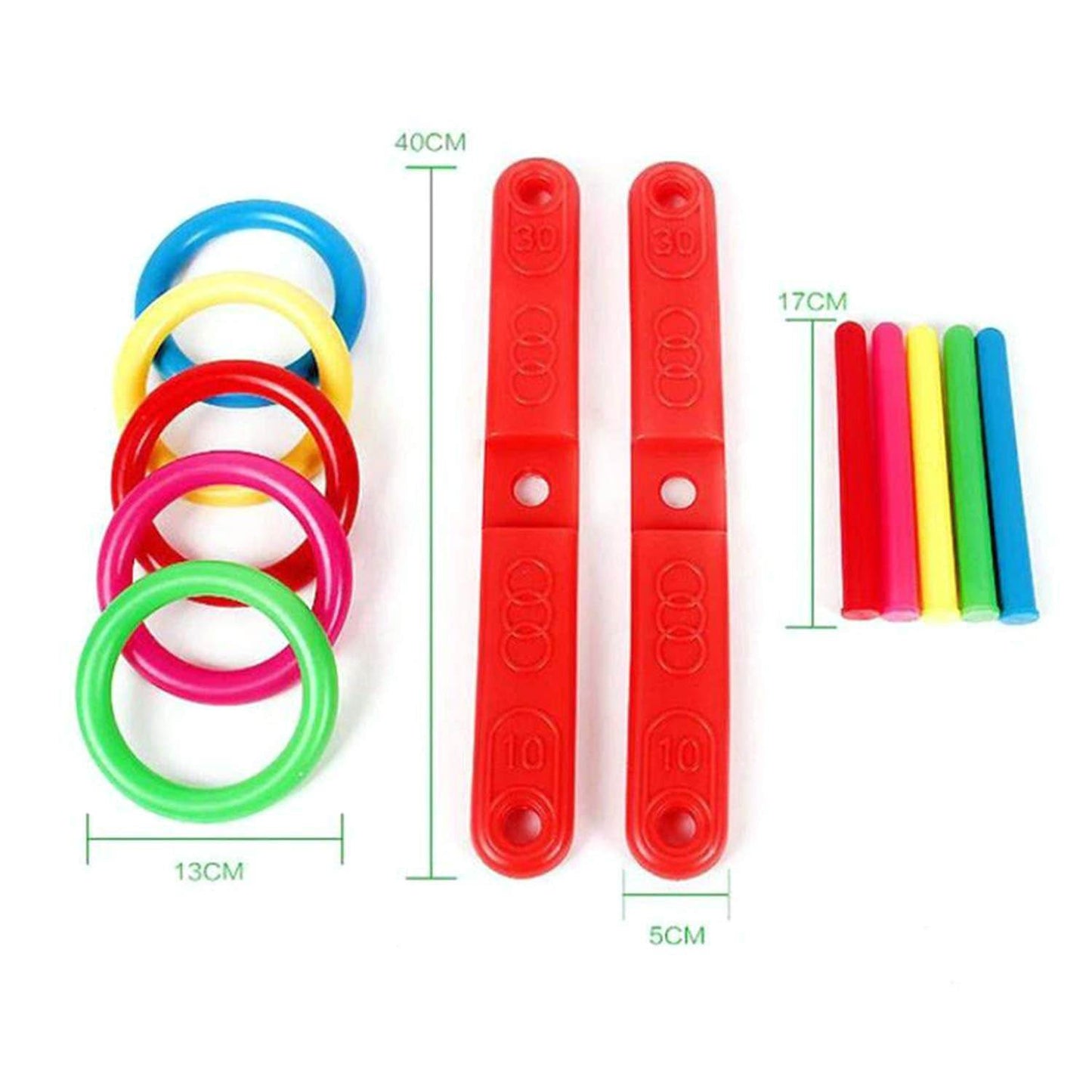 13 Pc Ring Toss Game widely used by children’s and kids for playing and enjoying purposes and all in all kinds of household and official places etc. - infinityexculsivestore.com