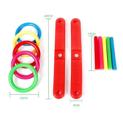 13 Pc Ring Toss Game widely used by children’s and kids for playing and enjoying purposes and all in all kinds of household and official places etc. - infinityexculsivestore.com