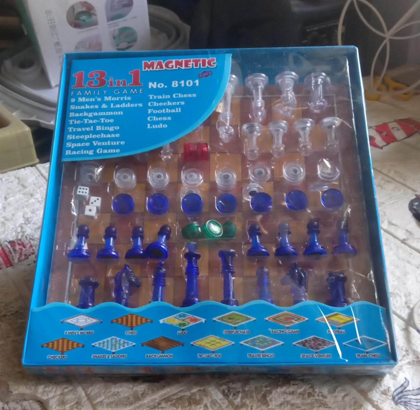 13 in 1 Family Board Game Chess, Snakes & Ladders, Ludo, Tic-Tac-Toe, Checkers, Travel Bingo, Football, Space Venture, Steeplechase Set for Kids - infinityexculsivestore.com