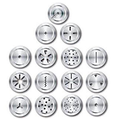 15 in 1 Stainless Steel Kitchen Press with Different Parts - infinityexculsivestore.com