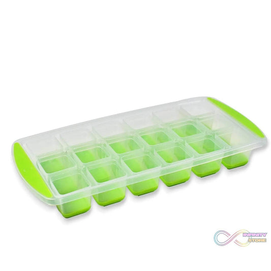 18-Cavity Pop-Up Ice Cube Tray - Flexible Silicone, Easy Release 100% BPA-Free - infinityexculsivestore.com