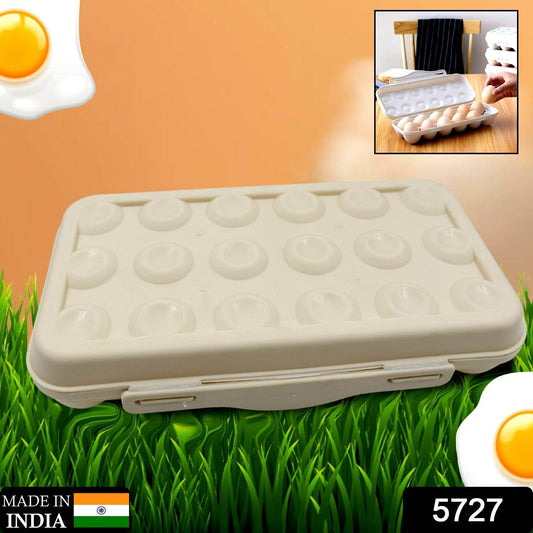 18 Grid Egg Holder Storage, Shock-Proof Egg Container with Buckle, Egg Carrier, Egg Tray, Egg Shelter, Effective Full Seal, Egg House use for Fridge, Camping, Kitchen - infinityexculsivestore.com