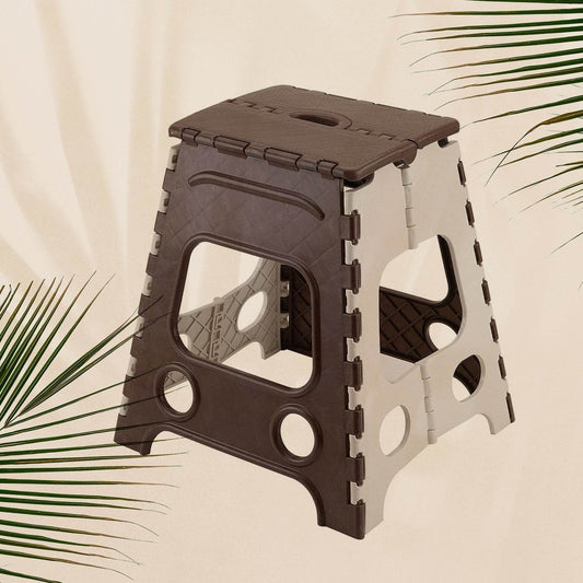 18inch Folding Stool, Non Slip Folding Stool - 18 Inch" Height - Holds Up to 95 Kg - Great for Kitchen, Garden, Bathroom, Bedroom, Adults, Kitchen Stepping (1 Pc 18Inch) - infinityexculsivestore.com