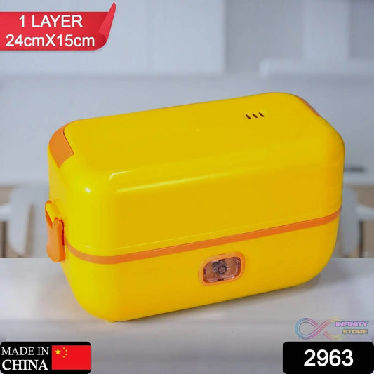 1Layer Electric Lunch Box for Office, Portable Lunch Warmer with Removable 2 Stainless Steel Container. - infinityexculsivestore.com
