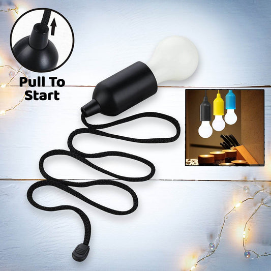 1pcs LED Bulbs Pull Cord Light LED Pull Cord Light Hanging LED Bulb Pull Wire Drawstring Light Bulb Black LED Pendant Lights - infinityexculsivestore.com