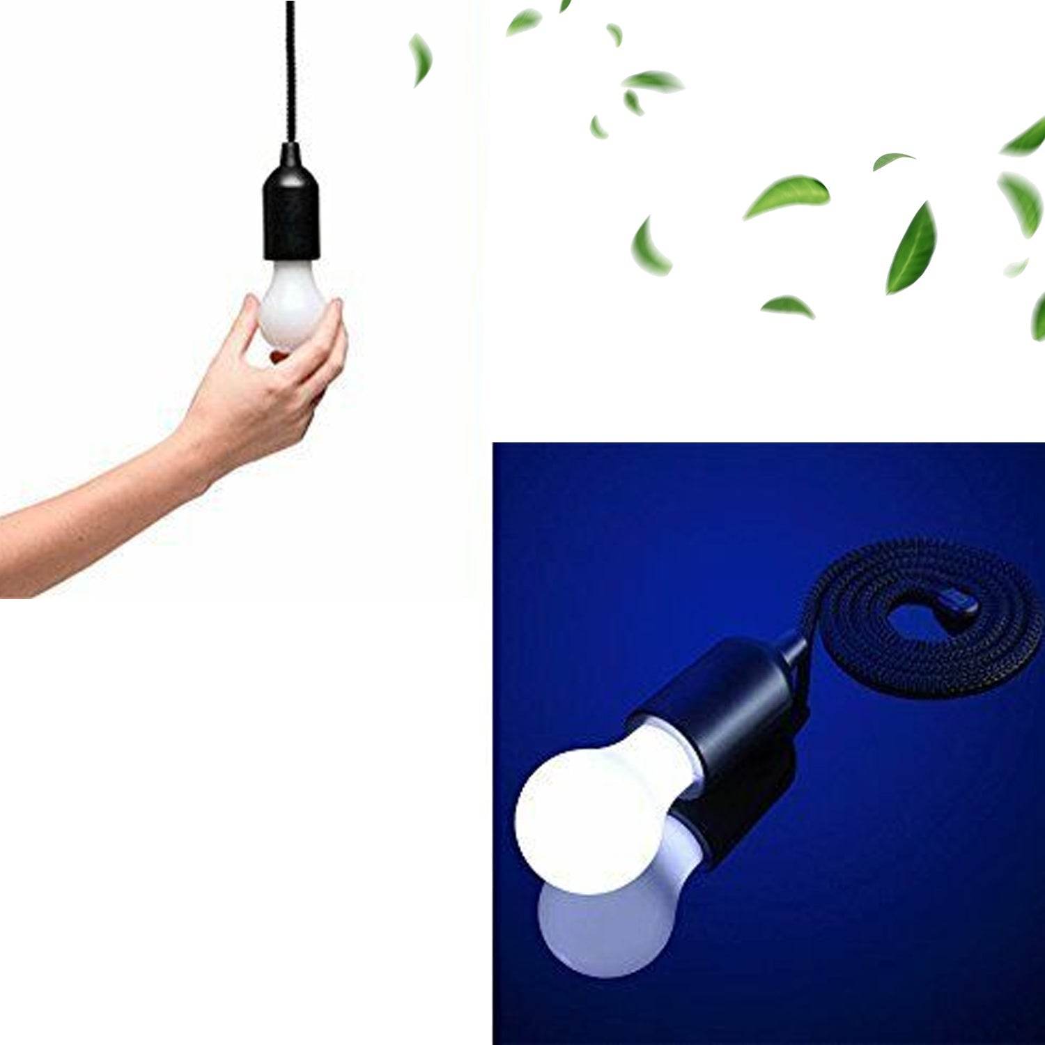 1pcs LED Bulbs Pull Cord Light LED Pull Cord Light Hanging LED Bulb Pull Wire Drawstring Light Bulb Black LED Pendant Lights - infinityexculsivestore.com