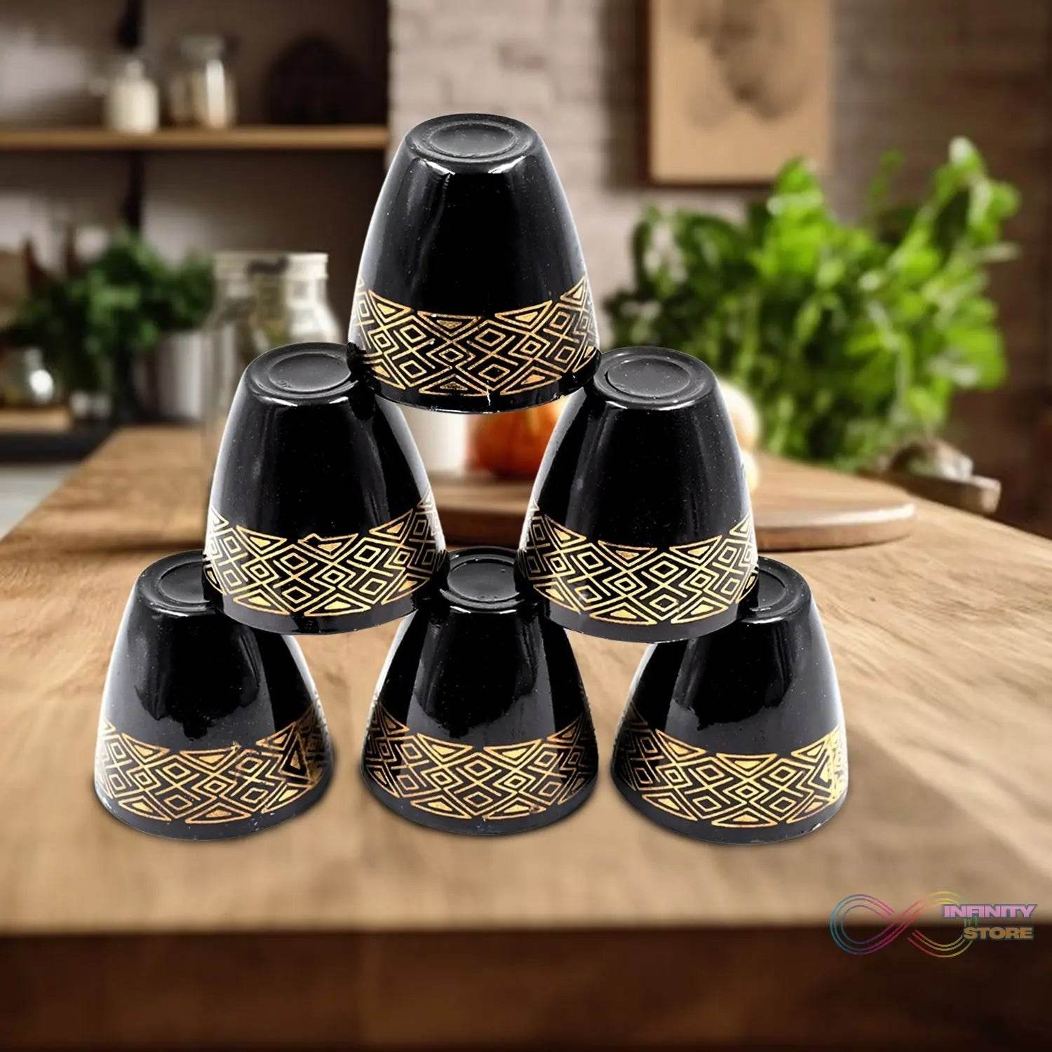 2 Bowl & 6 Glass Snake Set ( 8 Pc Set ) - infinityexculsivestore.com
