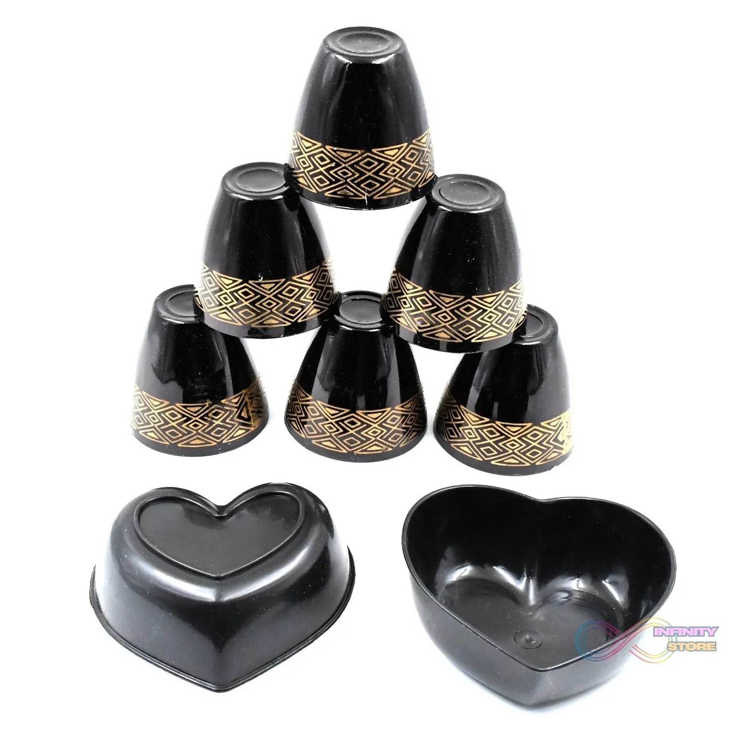 2 Bowl & 6 Glass Snake Set ( 8 Pc Set ) - infinityexculsivestore.com