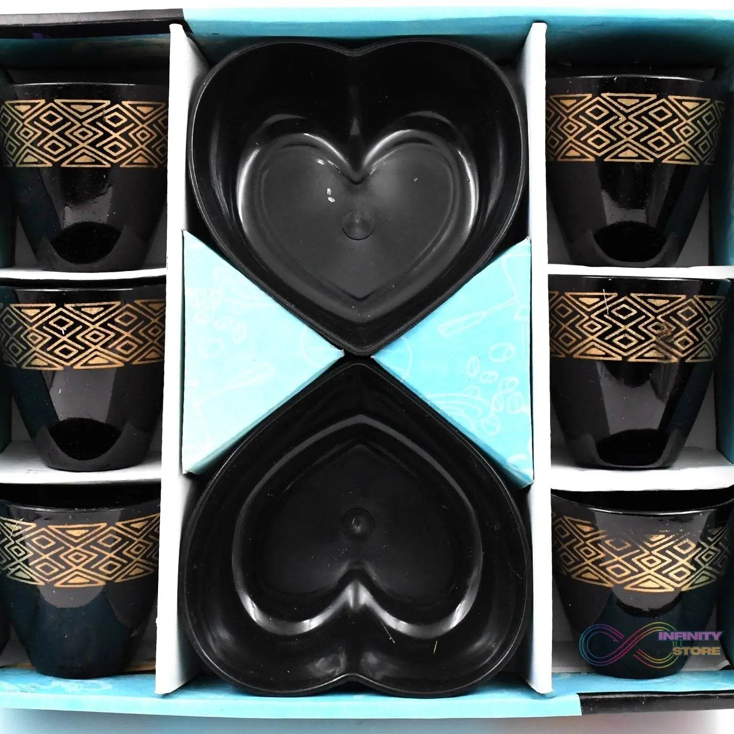 2 Bowl & 6 Glass Snake Set ( 8 Pc Set ) - infinityexculsivestore.com