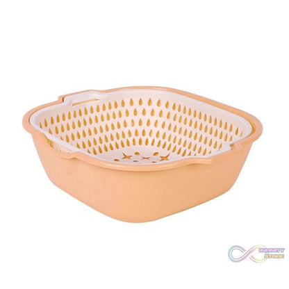 2 In 1 Basket Strainer To Rinse Various Types Of Items Like Fruits, Vegetables Etc. - infinityexculsivestore.com