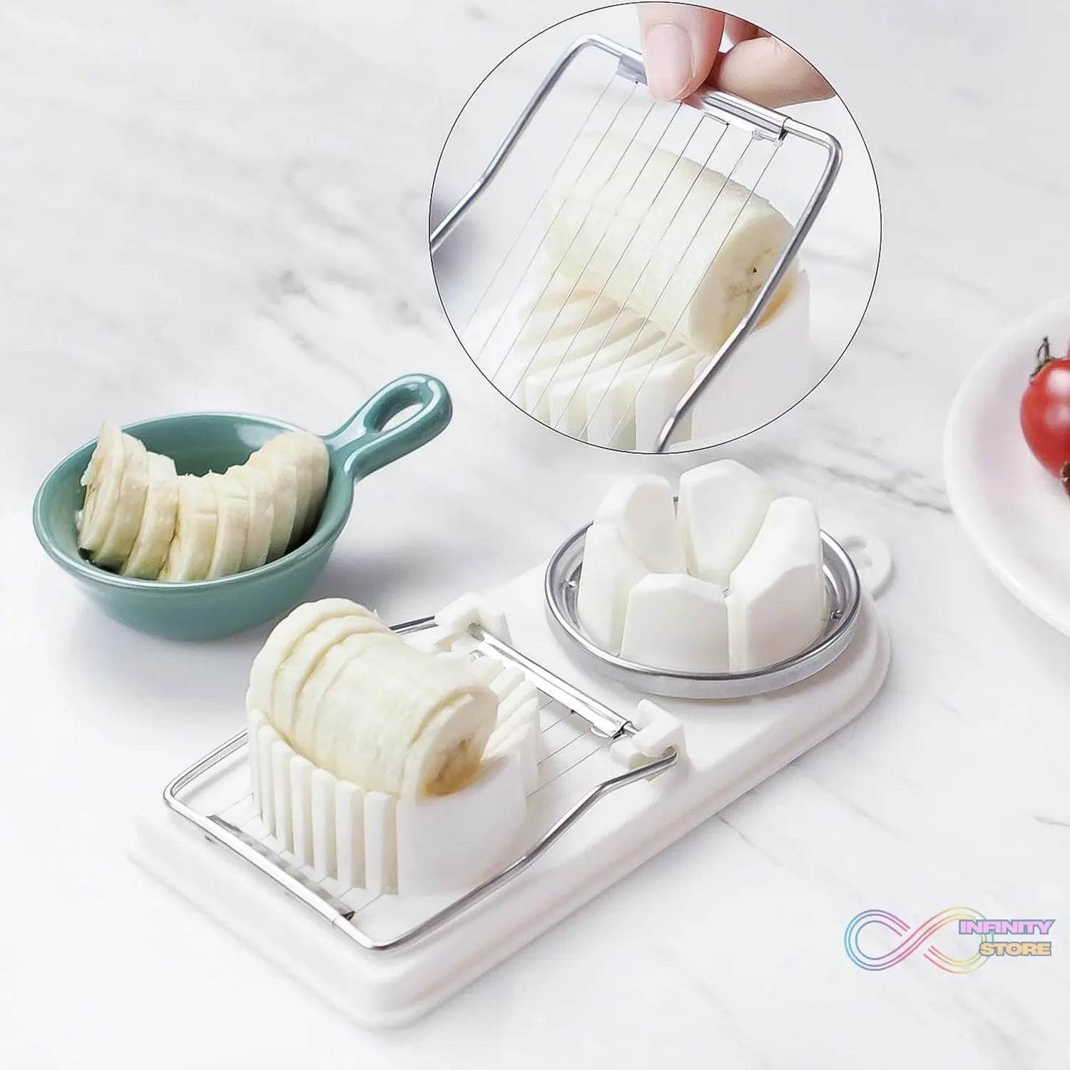 2 In 1 Egg Slicer, Egg Cutter For Hard Boiled Eggs - infinityexculsivestore.com